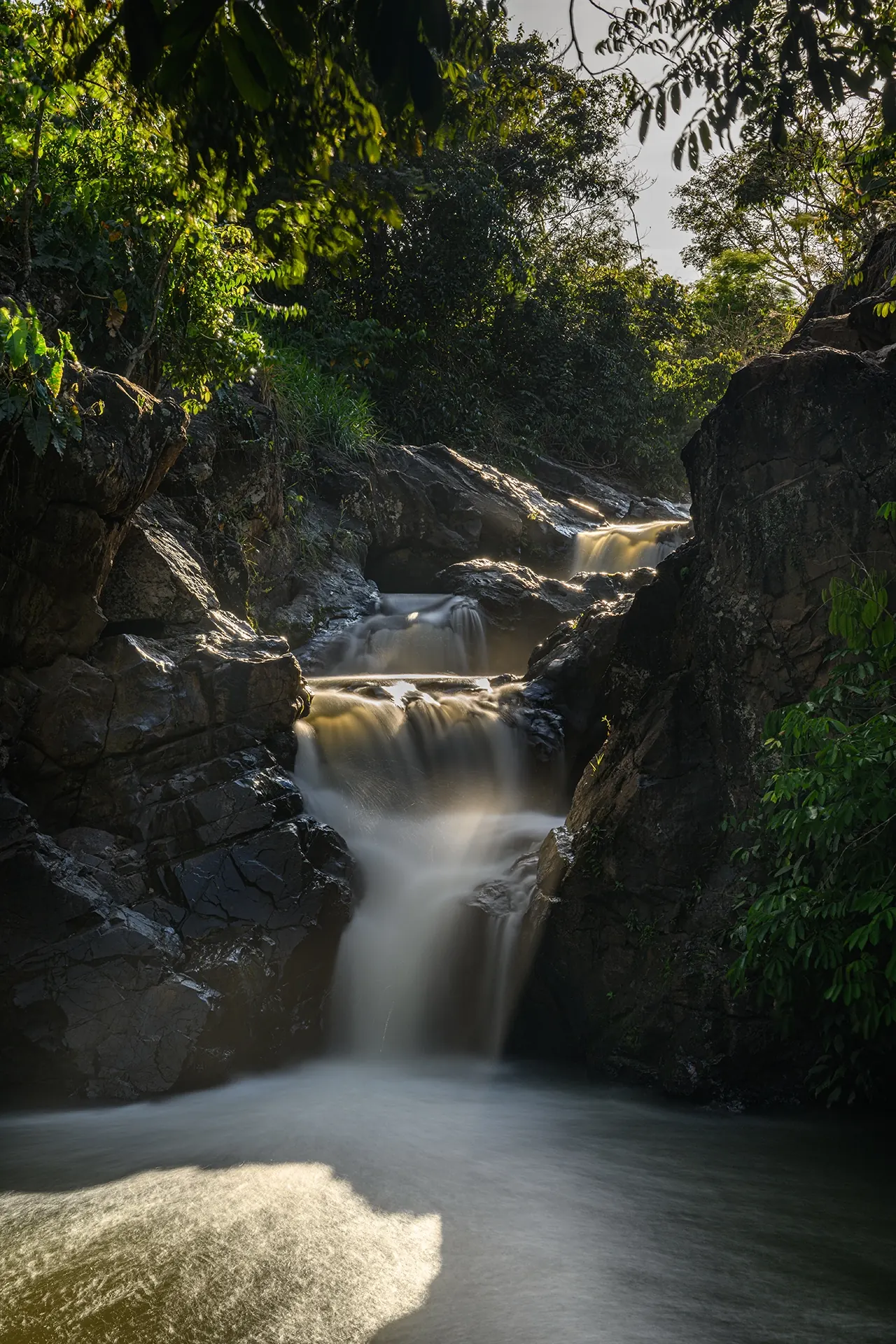 Cachoeira na região de Serra Pelada